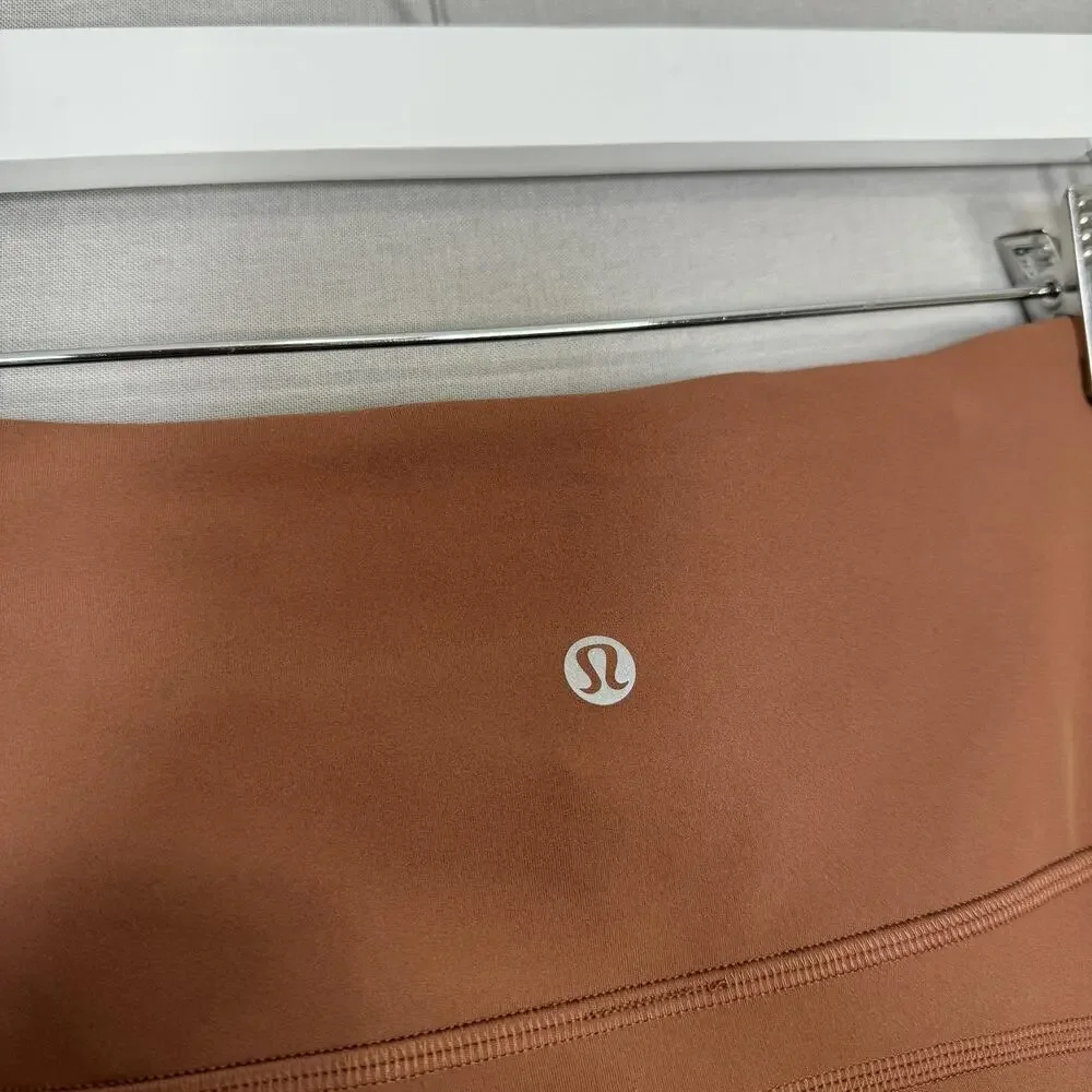 Lululemon‎ Groove Super-High-Rise Flared Pants Womens 14 Roasted Brown Nulu Yoga